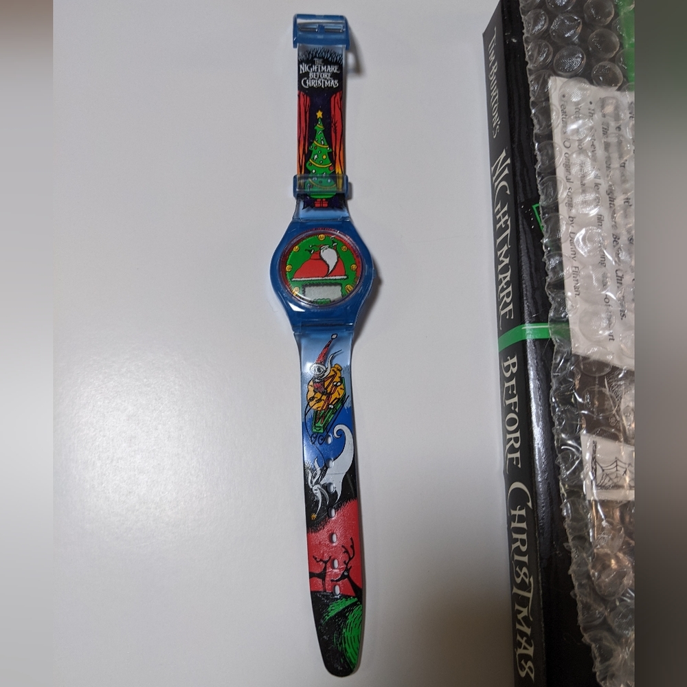 VTG 1993 Nightmare Before Christmas Watch "Christmastown"